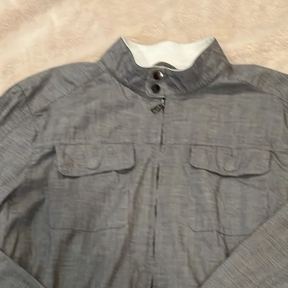 Mens XL 95% cotton gray jacket spring - Picture 3 of 9